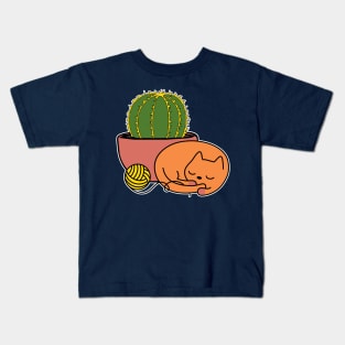 Golden Ball and Sleepy Cat Gardener Kids T-Shirt